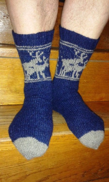 Socks "Fornicating Deer"