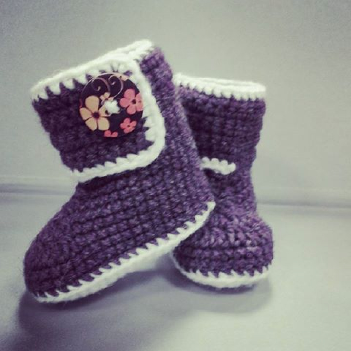 Crochet Baby Boots