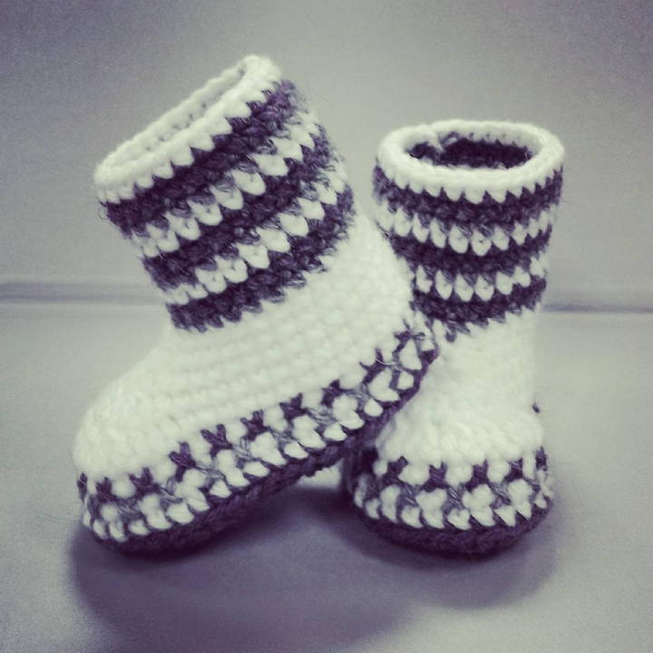 Crochet Baby Boots 8