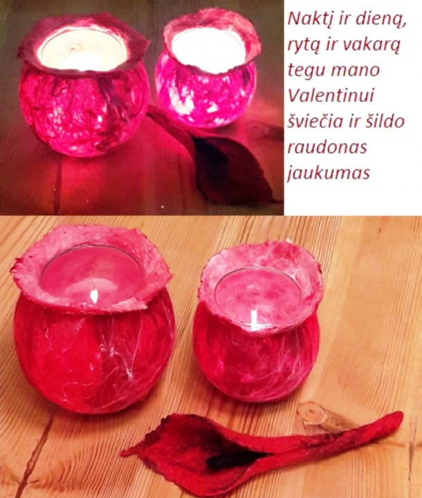 candle light red