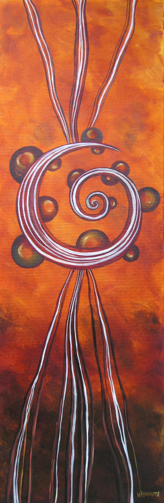 Mystery whirl 35x105 oil on canvas.