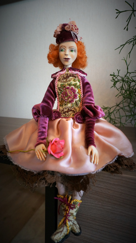 Unique art doll Goda