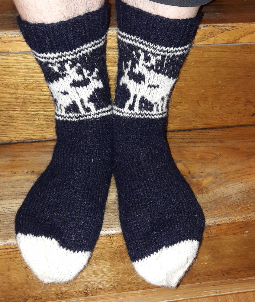 Socks "Fornicating Deer"