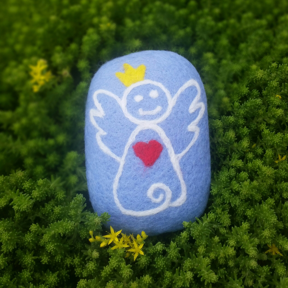 Felted soap "Angel"