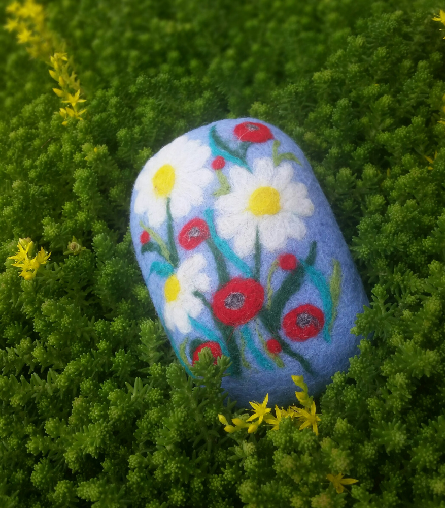 Felted soap. Made with 100% wool