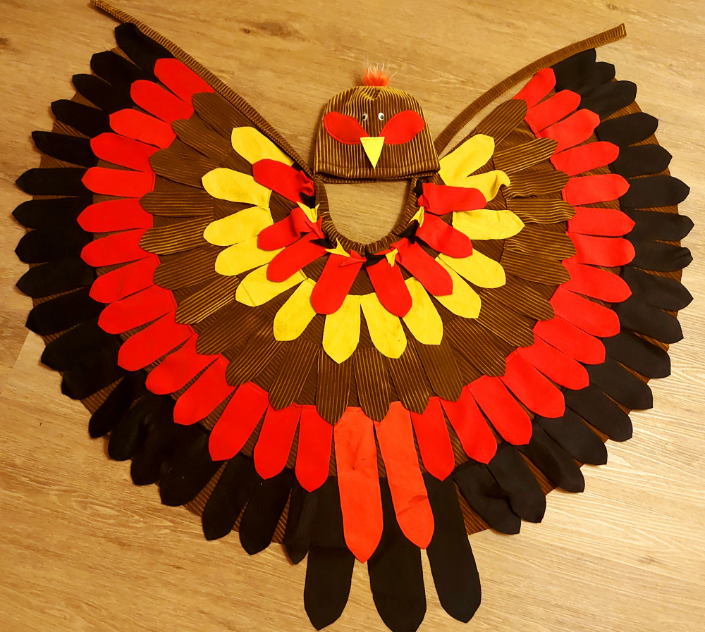 Rooster carnival costume for kids