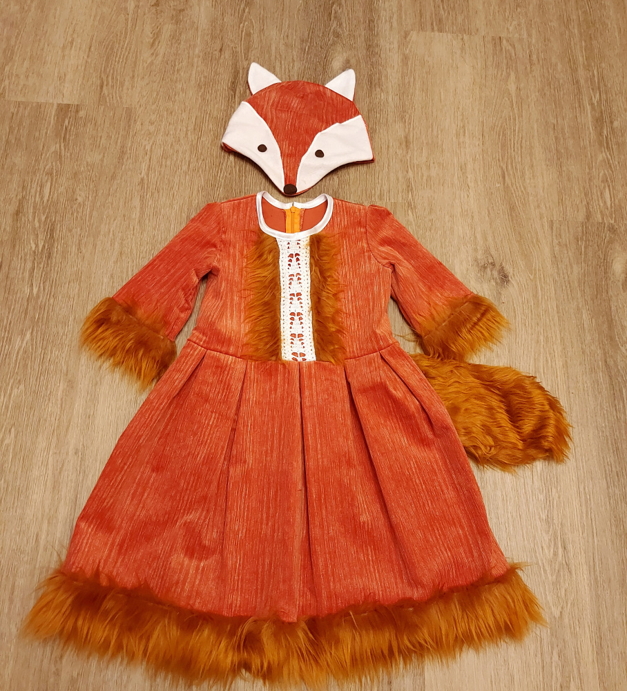 Fox carnival costume for a girls