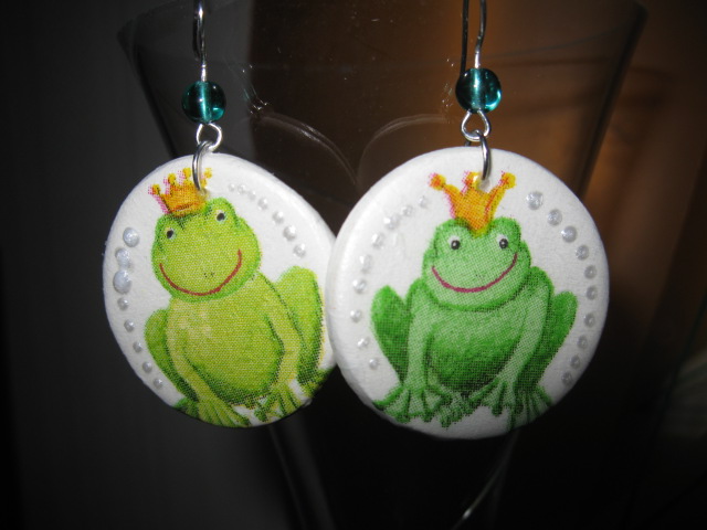 Frog earrings - Queen