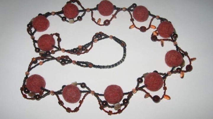 Necklace " BORDEAUX "