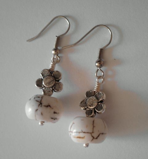 Earrings " Snow flowers "