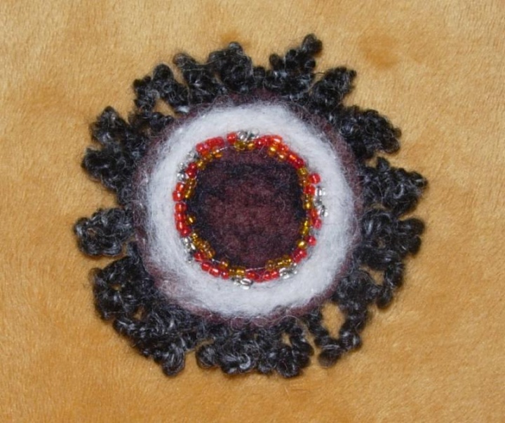 Brooch " Heat "