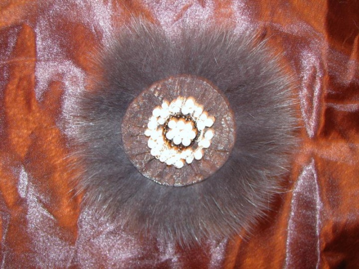 Fur brooch