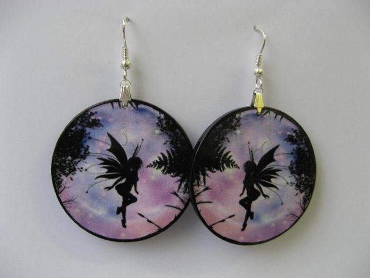 Handmade earrings (Decoupage) 39