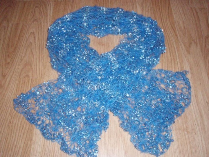 Blue scarf