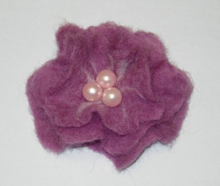 Lilac brooch