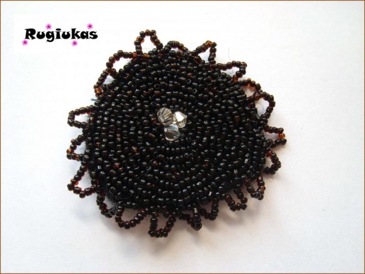 Black brooch