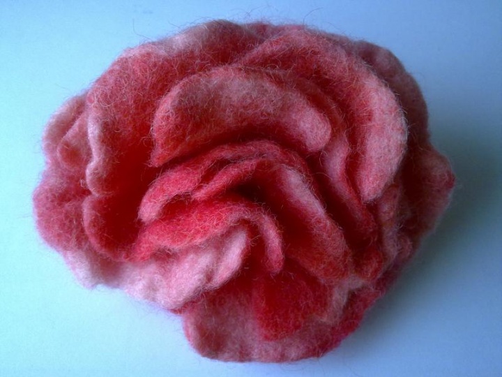 Felted flower - brooch