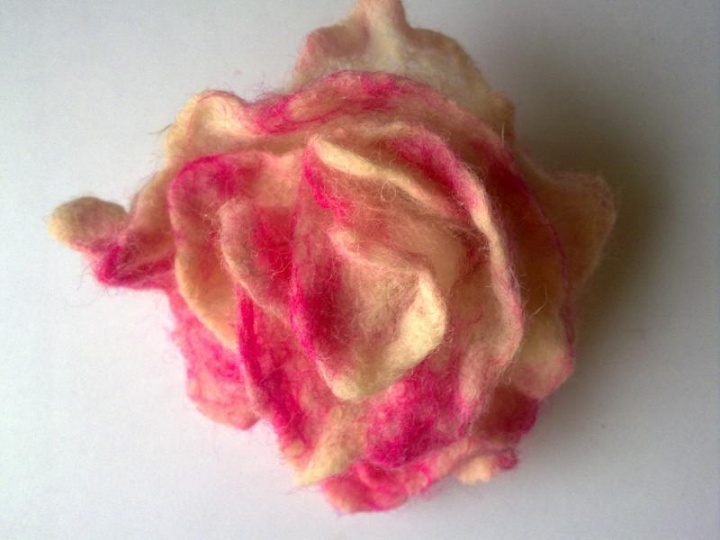 Felted flower - brooch