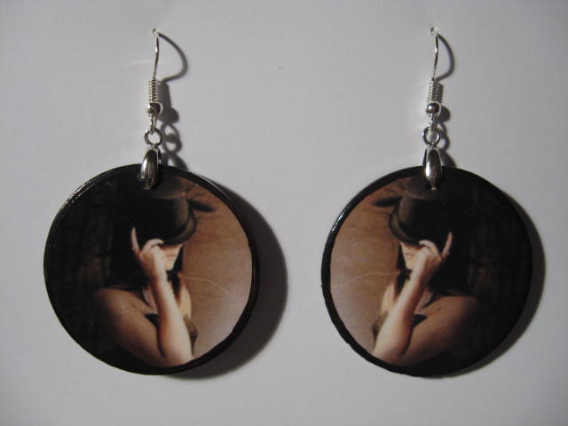 Handmade earrings (Decoupage)