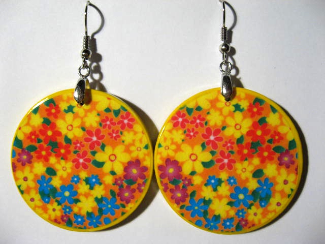 Handmade earrings (Decoupage)