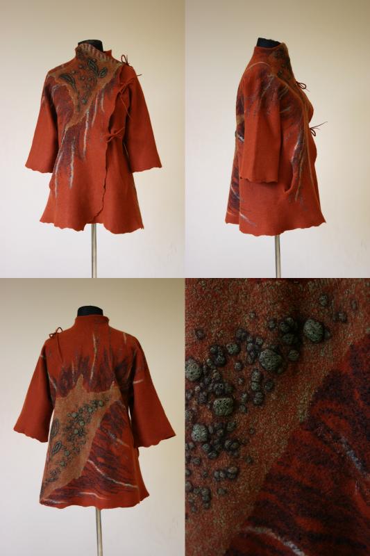 Veltas jacket " rust bloom "