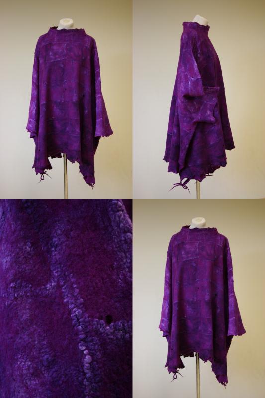 Felted cloak " hybrid oil "