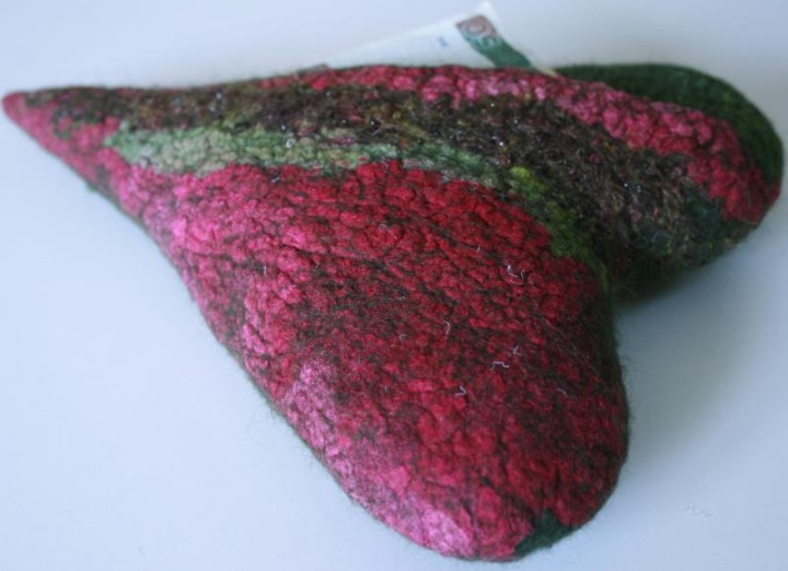 Felted Heart-envelope