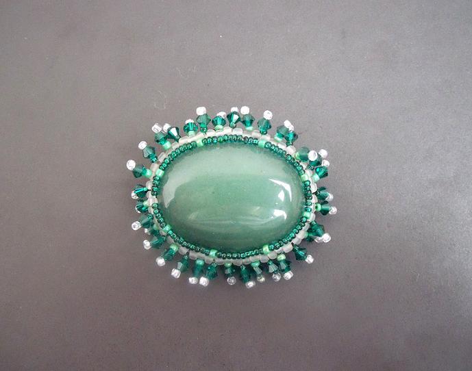 Aquamarine brooch