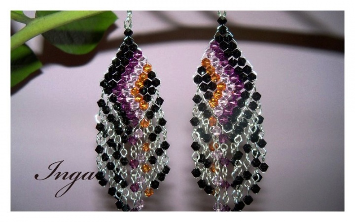 Luxurious Swarovski crystal earrings