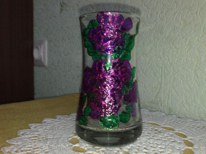 Decorated vase