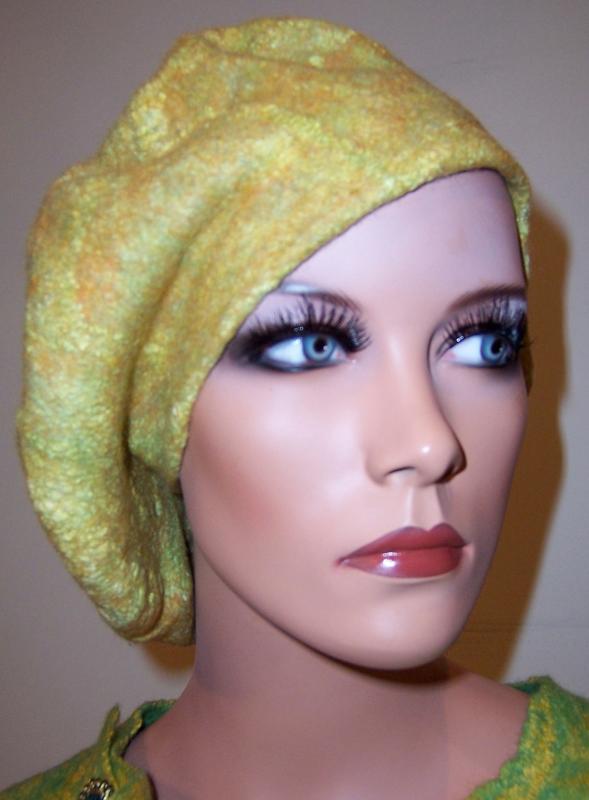 Velta beret " Light Lemon "