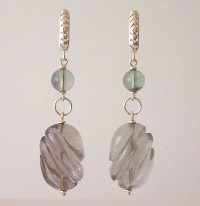 Fluorite earrings