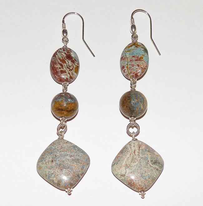 Brazil jasper earrings