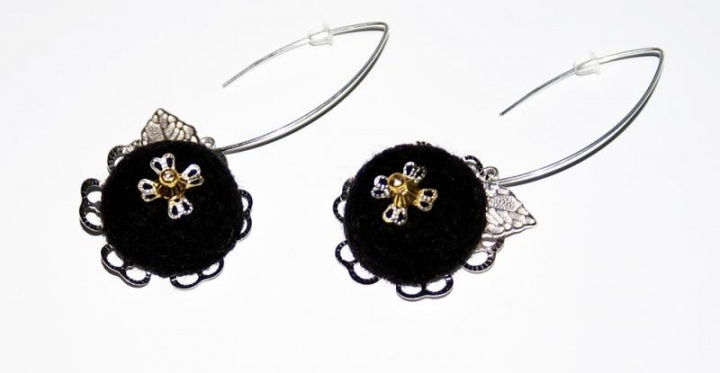 Earrings " Night flowers "