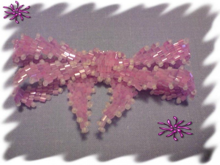 Hairpin " Pink Ribbon "