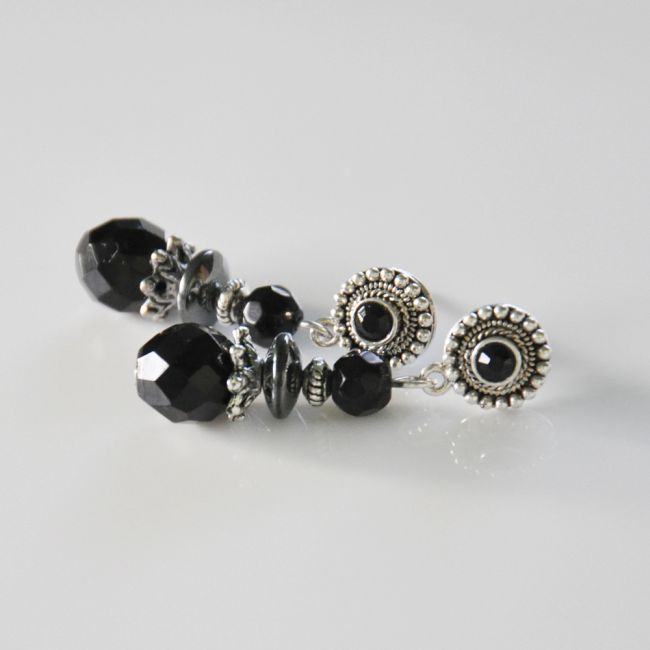 Earrings with Hematite