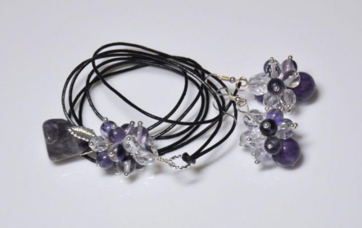 Fluorite and amethyst set picture no. 2