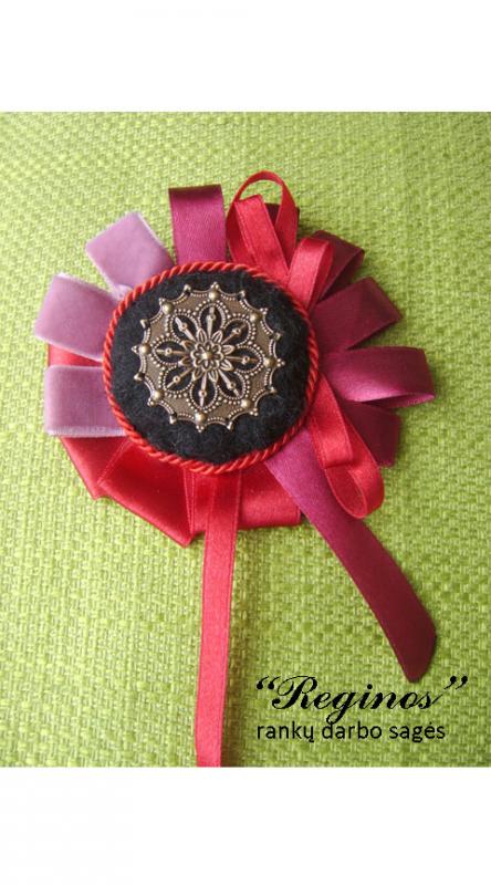 Red brooch