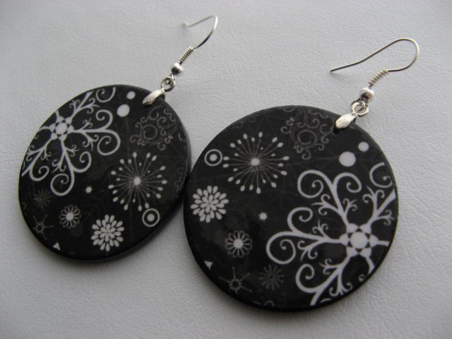 Decoupage earrings 281