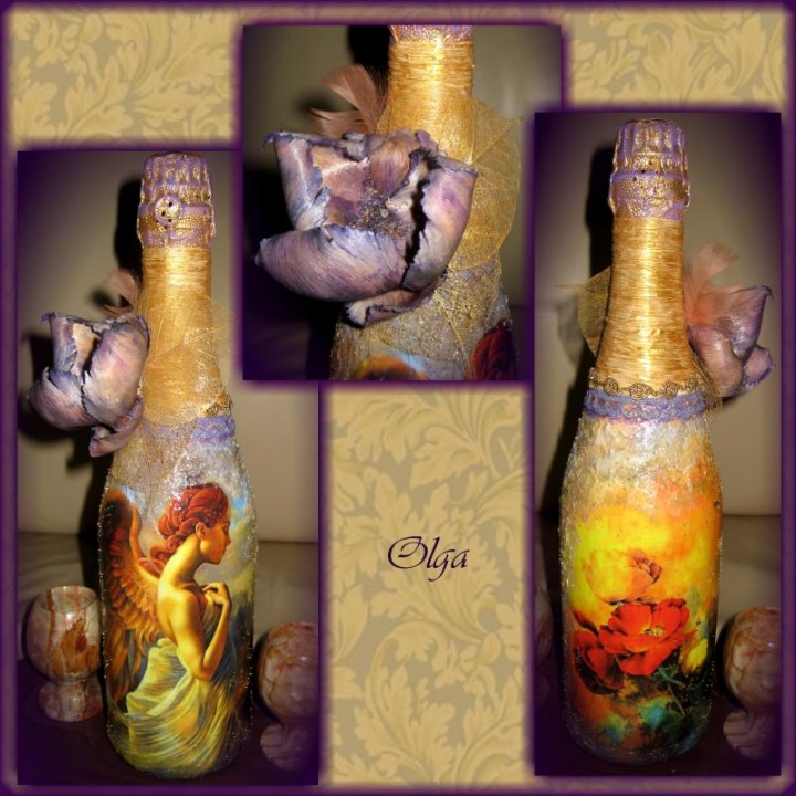 Champagne bottle " Dawn "