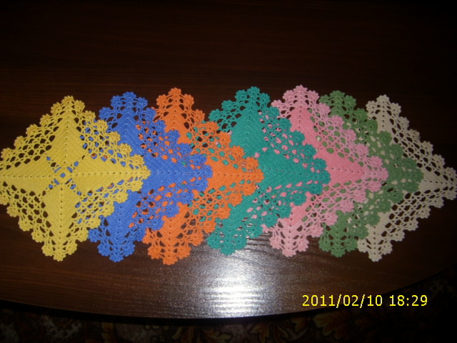 Multi-colored snowflakes picture no. 2