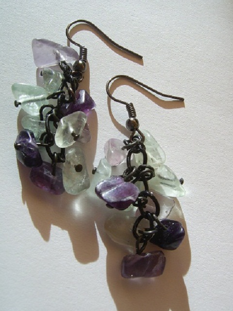 fluorite earrings