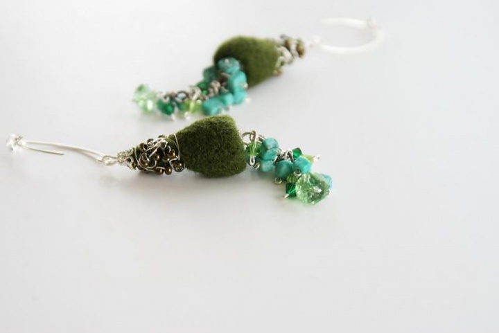 Earrings " Forest "