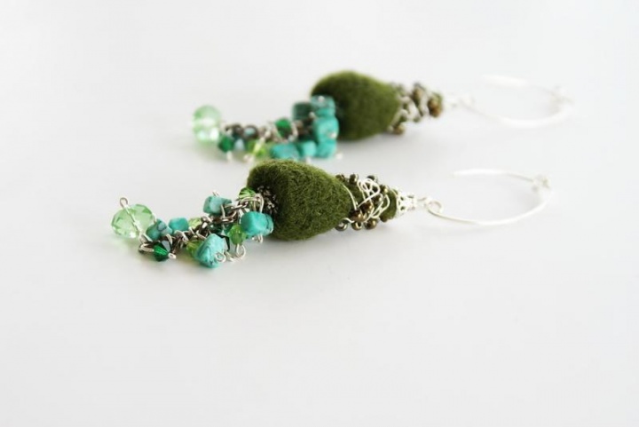 Earrings " Forest " picture no. 3