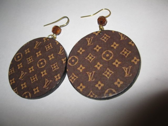 Louis Vuittom style earrings