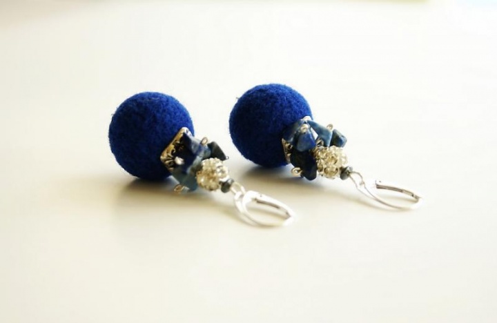 Earrings " Blue " picture no. 2