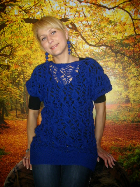 Ice-blue tunic picture no. 3