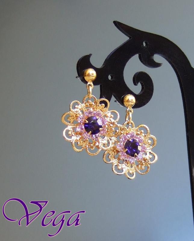 Swarovski gold flowers picture no. 3