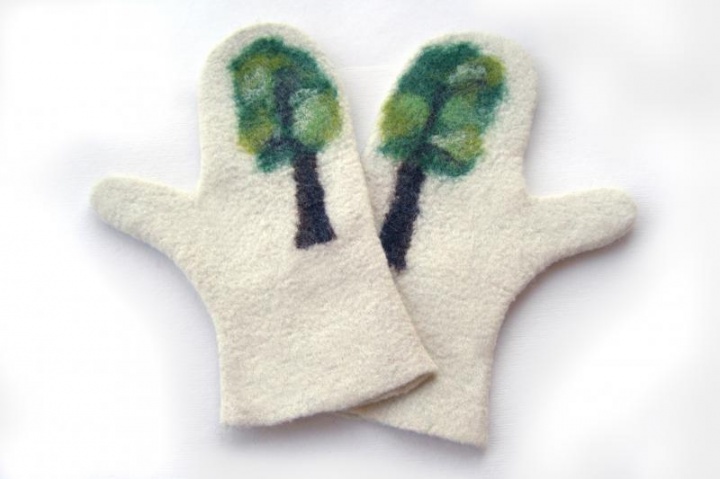 Felt gloves Trees picture no. 2