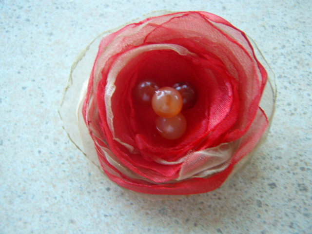 Brooch in organza